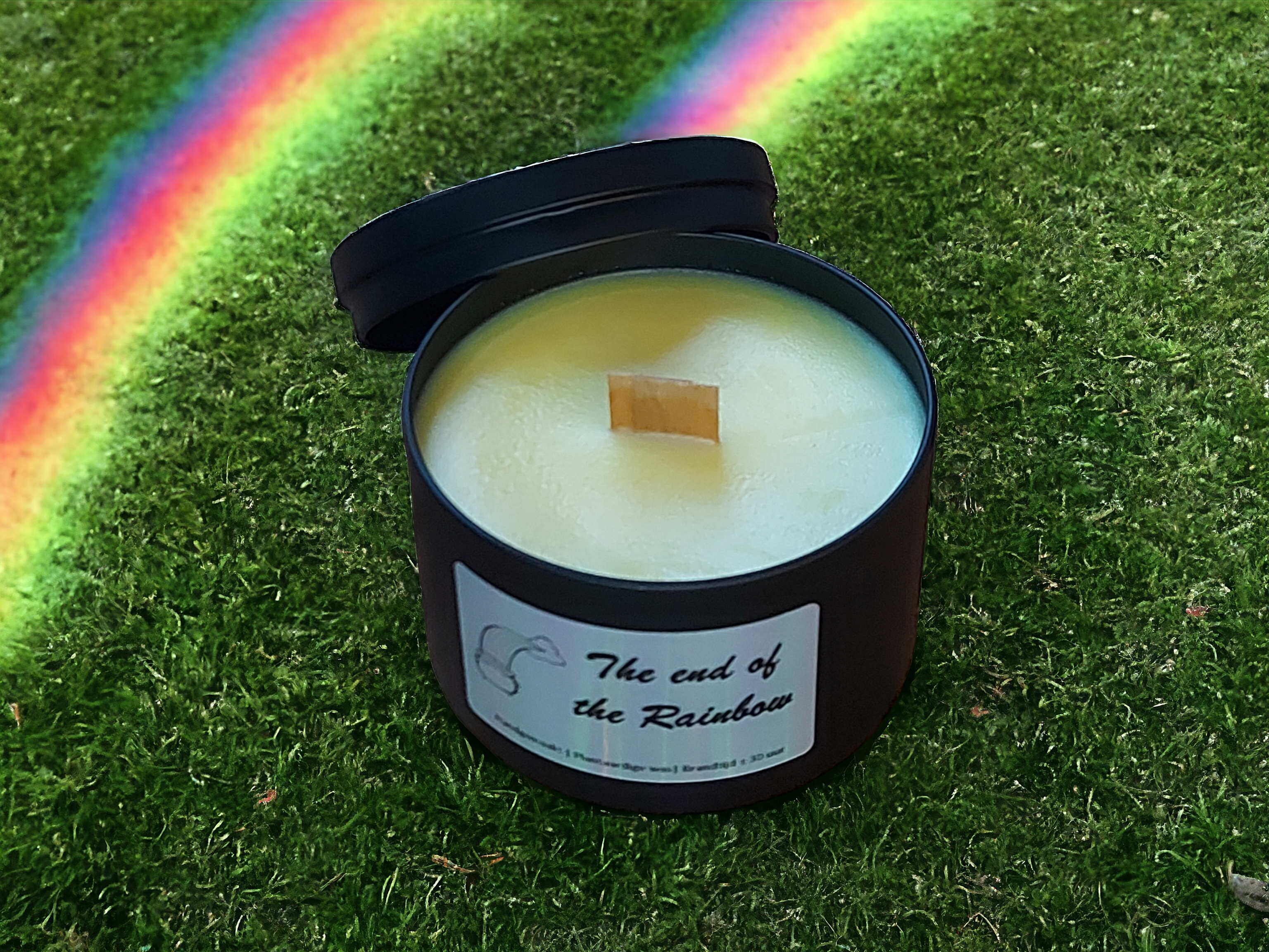 Geurkaars "The end of the Rainbow"