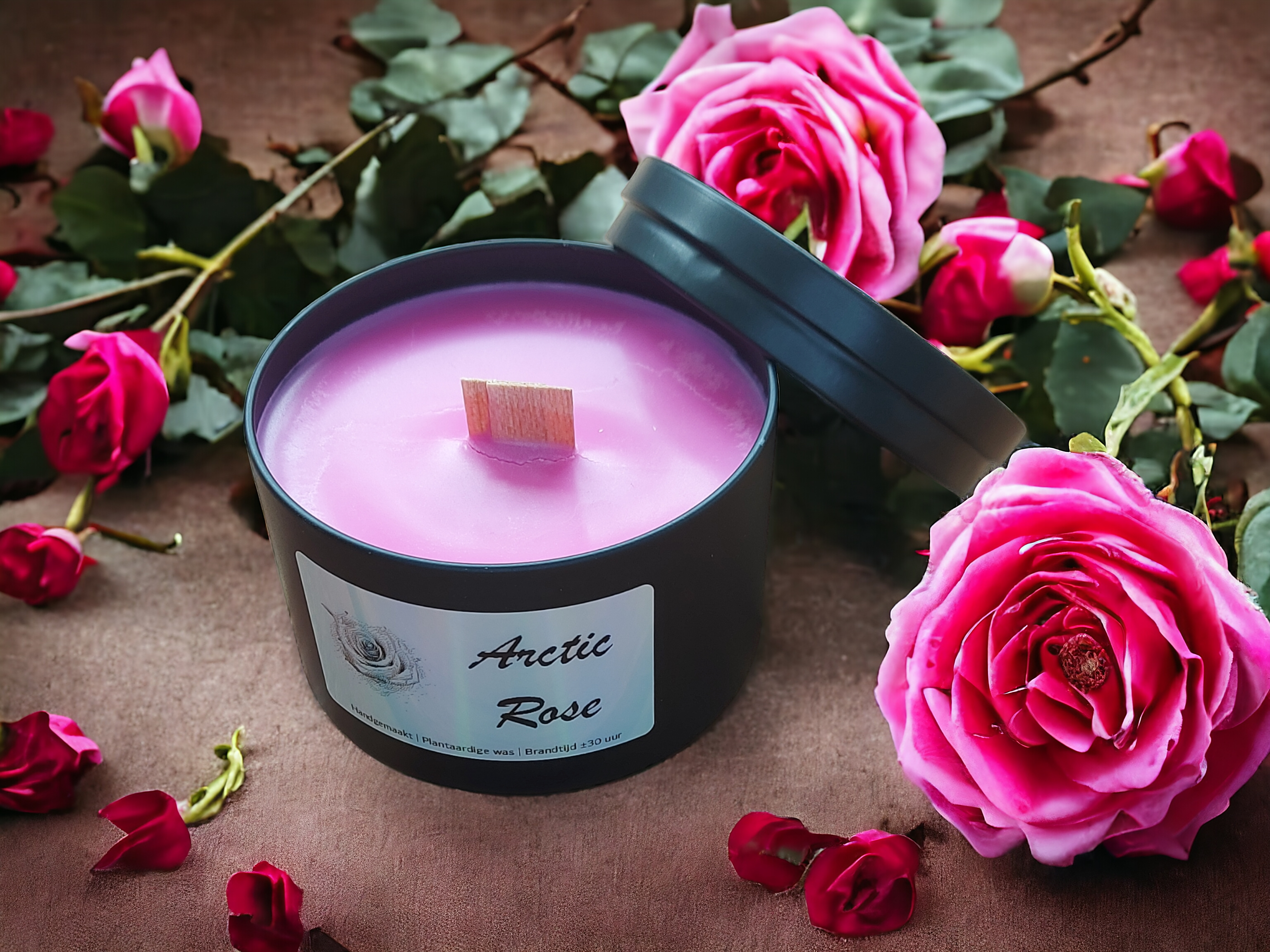 Geurkaars "Arctic Rose"